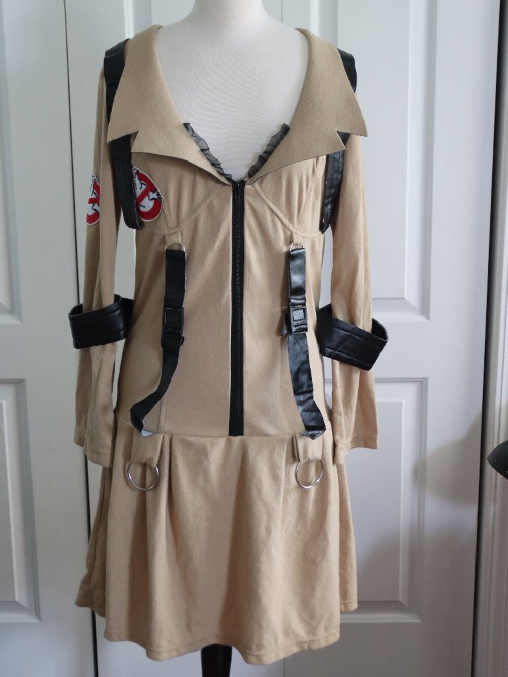 Rubie's Costumes Woman's Ghost Busters Costume Dress One Size Zip Front No Ghost